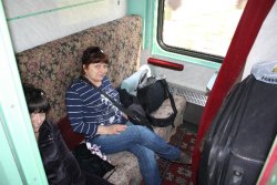 Vika and Natasha in train to Berlin